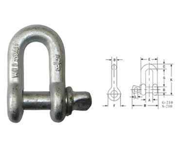 Shackle-G210 US SCREW PIN CHAIN ​​SHACKLE